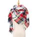 Warm HANXIULIN Women's Knitted Wool Scarf | Vintage Winter Wrap with Button | Stylish White Poncho - Buy Online on GoSupps.com