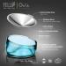 Felli Pet Oblik 0.5 Cups Shallow Dish Sapphire - Cat Dog Food Bowl - Buy Online on GoSupps.com