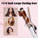 Ten-Tatent 32mm Ceramic Tourmaline Curling Tongs - Dual Voltage Curling Wand for Long & Short Hair - Adjustable Heat - White - Buy Online on GoSupps.com