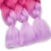 Tess Braids Extensions 60 cm | 3 Pack Jumbo Kanecalon Ombre Hair Braids | Box Braids Hair Extensions (Black/Pink/Light Purple) - 100g Bundle - Buy Online on GoSupps.com