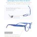 Reading Glasses 1.25 Readers 5 Pack - Lightweight Round Eyeglasses for Women Men - Flexible Spring Hinge - Mix Color 5 Pair Set - Buy Online on GoSupps.com