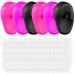 KALLORY Shower Cap 206pcs Hair Dye Ear Cover  Silicone Ear Protectors Disposable Shower Earmuffs Hairdressing Ear Caps for Women Men Shower Caps