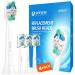 Toothbrush Head Compatible with Philips Sonicare Replacement Heads C2 C1 G2 W W2 4100 6100 Fit Phillips Sonicare Replacement Brush Head White 4 Pack
