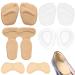 5 pairs of bale cushions forefoot heel cushion non-slip gel cushion gel shoe inserts reusable for men and women (10 pieces in set)