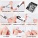 Stainless Steel Manicure & Pedicure Kit - Nail Clippers, Cutter, Ear Pick | Multi-Functional Cleaning Tools - Hands, Feet, Face | Silver Set - Buy Online on GoSupps.com