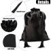 Kaiersi 12 Pcs Silk Satin Wig Bags - Soft Drawstring Pouches for Hair Extensions & Wigs | Hair Tools Storage & Travel Bags - Black - Buy Online on GoSupps.com