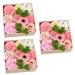 HOMSFOU 3 Boxes Carnation Soap Flower Valentine s Day Gifts Rose Flower Scented Bath Soap Floral Scented Soap Carnation Scented Soap Wedding Party Flower Rose Soap Gift Box Paper Gift Pack