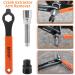 7-Piece Bike Tools Set with Multi Cassette Removal Tool, Chain Whip, Crank Puller, and Spanner - Portable Emergency Accessories Kit - Buy Online on GoSupps.com