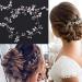 50cm Wedding Hair Jewelry | Vintage Silver Floral Headdress & Pearl Hair Band for Brides - Buy Online on GoSupps.com