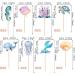 32 Pack Mermaid Cupcake Toppers Under The Sea Octopus Starfish Mermaid Tail Cupcake Picks Jellyfish Seahorse Coral Cupcake Decorations for Baby Shower Under The Sea Party Birthday Cake Decorations - Buy Online on GoSupps.com