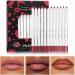 Lip Liner Pencil 12 Colors Nude Lip Liner Matte Lip Liner Pencil Waterproof Durable Nude Lip Liner For Female Girls up Artist Do You Know Precision Is Crucial Our Sharpenable Li - Buy Online on GoSupps.com