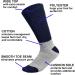 Thermal Diabetic Socks | Non-Binding Crew | 6 Pairs | Men Women 9-11 | Doctor Recommended | Assorted Colors - Buy Online on GoSupps.com