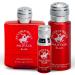 Beverly Hills Polo Club BHPC Men's Essential Collection includes Eau De Toilette Deodorant Body Spray & After Shave Lotion (Blaze)