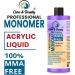 AFRO Acrylic Liquid Monomer 50ml Nail Art System Primerless for Acrylic Powder Nail Extension Non-Yellowing Formula MMA Free - Buy Online on GoSupps.com