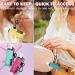 WKieason Lip Balm Sleeves Holder Keychain - 5pcs Clip-On Chapstick Holder Pouch - Elastic Lipstick Key Chain in Beige Pink Yellow Purple Green - Buy Online on GoSupps.com