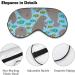 Cute Cartoon Manatee and Fish Sleep Mask - Adjustable Eye Cover for Sleeping & Travel - Buy Online on GoSupps.com
