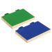 Patikil bird perch stand platform 1 set wood stand playground paw grinding clean for small bird parrot parrot sittich wavy cage accessories green blue green blue