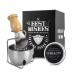 Ccbeauty shaving set men wet razor 4 in 1 set with real roof hair shaving brush black shaving bowl made of stainless steel shaving brush holder shaving cream classic wet shaving kit suitable 3# white cream