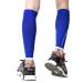 Calf Compression Sleeves Men Running Socks - 2 Pairs, 15-20mmHg Support for Shin Relief & Varicose Leg, Breathable Medical Brace Wrap (Black+Blue, XXL) - Buy Online on GoSupps.com
