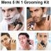 Men's 5-in-1 Cordless Electric Rotary Shaver Bald Head Beard Trimmer Nose Hair Facial Cleansing & Massage Kit | Free Worldwide Shipping - Buy Online on GoSupps.com