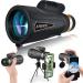 AYRAVIIO 1260 Monocular Telescope with Smartphone Holder & Upgraded Tripod, High Powered SMC & BAK4 Scope for Adults, Birthday Gifts for Men Dad Him Husband Boyfriend, Gadgets for Birdwatching