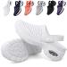 GXLGM Diabetic Walking Air Cushion Orthopedic Slip-on Shoes Casual Breathable with Concealed Orthotic Arch Support Casual Shoes. (9 White) 9 White