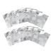 IWOWHERO Pack of 200 Aluminum Foil Sheets for Gel Nail Polish Remover Manicure Supplies