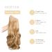 Buy Gairyan 50cm Dark Blonde Curly Ponytail Hair Extensions - Clip-In Wavy Synthetic Braid for Women - Buy Online on GoSupps.com