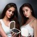 Yomaido Magnifying Compact Mirror with Light Travel Makeup Mirror USB Rechargeable 1X/3X with 24LEDs Dimmable Portable Folding Mirror for Handbag Pocket Present for Women Travel Essentials - White - Buy Online on GoSupps.com