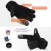 Winter Thermal Gloves | Cold Weather Proof Warm Fleece Insulated Cotton | Men Women - Black Large - Buy Online on GoSupps.com