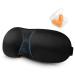 3D Contoured Sleep Mask No Pressure on Eyes NO Light Leakage Ultralight and Super Soft Eye Mask with Adjustable Strap Great for Traveling/Nap Black