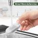 Cat Water Fountain Filters & Sponges - Replacement Set for Stainless Steel Fountains - 8 Filters & 8 Sponges Included - Buy Online on GoSupps.com