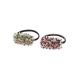 Crystal Elastic Hair Tie Exquisite Ponytail Holder Fashion Hair Acessories Handmade Rhinstone Hair Bands Rope For Women And Girls 2 PCS (1-Red and Green)