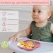 Mojinl Baby Silicone Dishes Set | 4-Piece BPA Free Suction Cup Tableware for Kids | Dishwasher Safe Pink Baby Dining Set - Buy Online on GoSupps.com