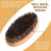 3pc Beard Comb Brush Set with Natural Boar Bristle and Wood Combs - Men's Grooming Kit with Velvet Travel Pouch - Buy Online on GoSupps.com