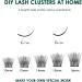 Lanciley DIY Lash Extension Kit 120 Cluster & Individual Lashes with Tweezers & Bond - Easy to Apply at Home C D Curl Mix 10-16mm | L28 - Buy Online on GoSupps.com