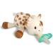 Sophie La Girafe Razbuddy Holder w/Removable JollyPop Baby Pacifier - 0M+ - Bpa Free - Pacifier Made in USA - Sophie The Giraffe - RaZbaby - Vulli
