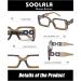 SOOLALA The Reading Glasses Company Blue Light Blocking Womens Reading Glasses Tea 1.75 x - Buy Online on GoSupps.com