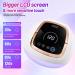 268W UV LED Nail Lamp for Gel Nails | Automatic Sensor, 4 Timer Settings, Large LCD Touch Screen | Professional Nail Art DIY Tool for Beginners | Home Salon Use - White - Buy Online on GoSupps.com