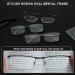 GUD Reading Glasses - 3 Pairs Metal Half-Rim Readers for Men & Women | Gunmetal 1.75 Magnification - Buy Online on GoSupps.com