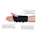FitPro FP70223 Adjustable Lightweight 8" Wrist Brace - Removable Insert - Small Left - Black - Ideal for Support & Comfort - Buy Online on GoSupps.com