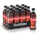 Coca-Cola Zero Zucchini Sugar Free Italian Soft Drink PET 450ml Coca Cola 24 Count
