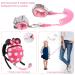 4 in 1 Toddler Harness Leash | Baby Anti Lost Wrist Link | Child Safety Tether | Walking Harness Wristband Assistant Strap Belt - Rose Red - Buy Online on GoSupps.com