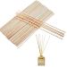 Ingjia 100 pieces of rattan sticks for room fragrance 19cm x 3mm diffuse rattan rattan reed fiber aroma diffuse sticks for essential oils in the office hotel spa (wood color)