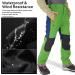 Kids Boys Waterproof Ski Snow Pants | Windproof Soft Shell Insulated Trousers | Expandable Waist | Green | Size 6-7 Years - Buy Online on GoSupps.com