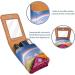 Travel Lipstick Organizer Case - Portable Makeup Bag with Mirror | Spring Flower Rainbow Design - Buy Online on GoSupps.com