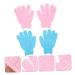 2 Pairs Exfoliating Bath Scrub Gloves - Dead Skin Remover for Smooth Skin | Shower & Bath Cleaning Gloves | Soft Polyester | 19X14cm Brown - Buy Online on GoSupps.com