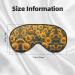 Sunflowers Print Double-Sided Eye Mask | Soft Light Blocking for Better Sleep Quality - Shop Now - Buy Online on GoSupps.com