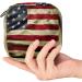 Menstruation Pad Bag with Zipper - American Flag Design | Women's Napkin & Tampon Storage | Stylish Bags for Girls - Buy Online on GoSupps.com