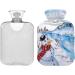 Snowman Winter Christmas Hot Water Bottle - 1L Pain Relief & Warming Bag for Cramps | Ideal for Bedtime Comfort - Buy Online on GoSupps.com